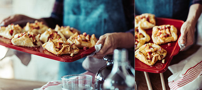 Receta de hojaldres de manzana