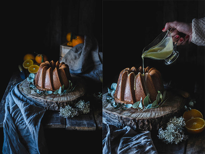 bundt cake de naranja con glaseado