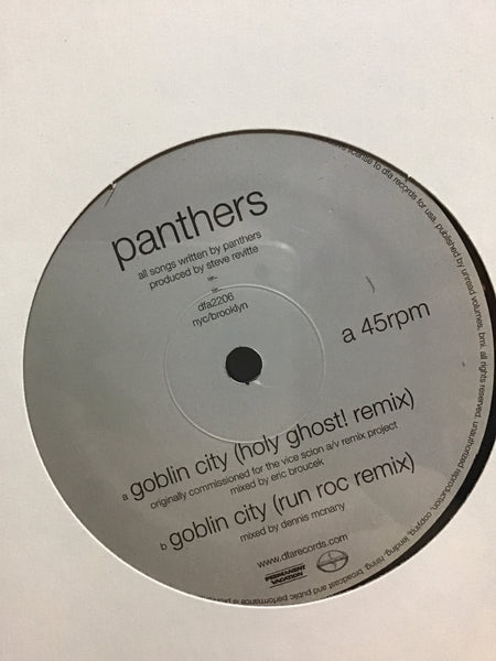 Panthers - Goblin City 12" w/ Holy Ghost! + Run Roc Remixes