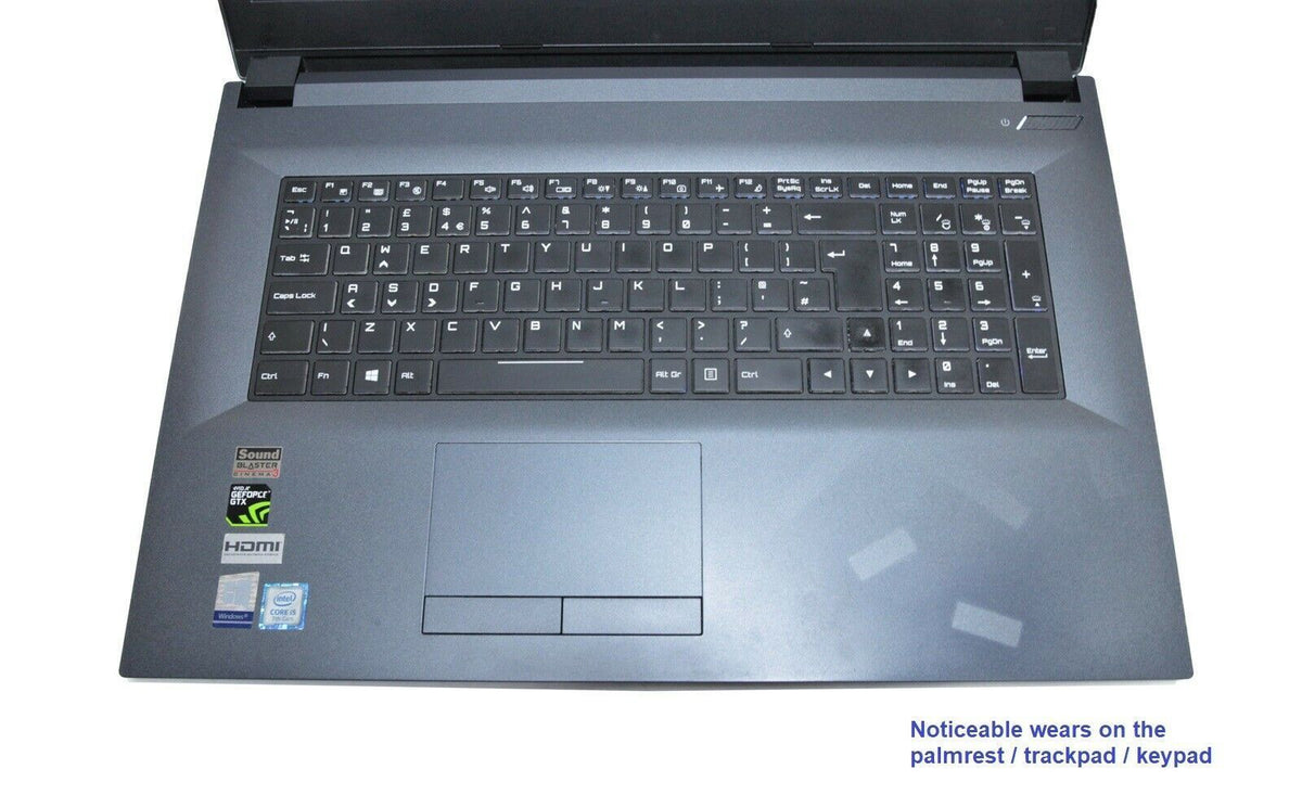 Clevo N870HP 17.3" Gaming Laptop: GTX 1060, Core i5 Quad, 240GB SSD+HDD