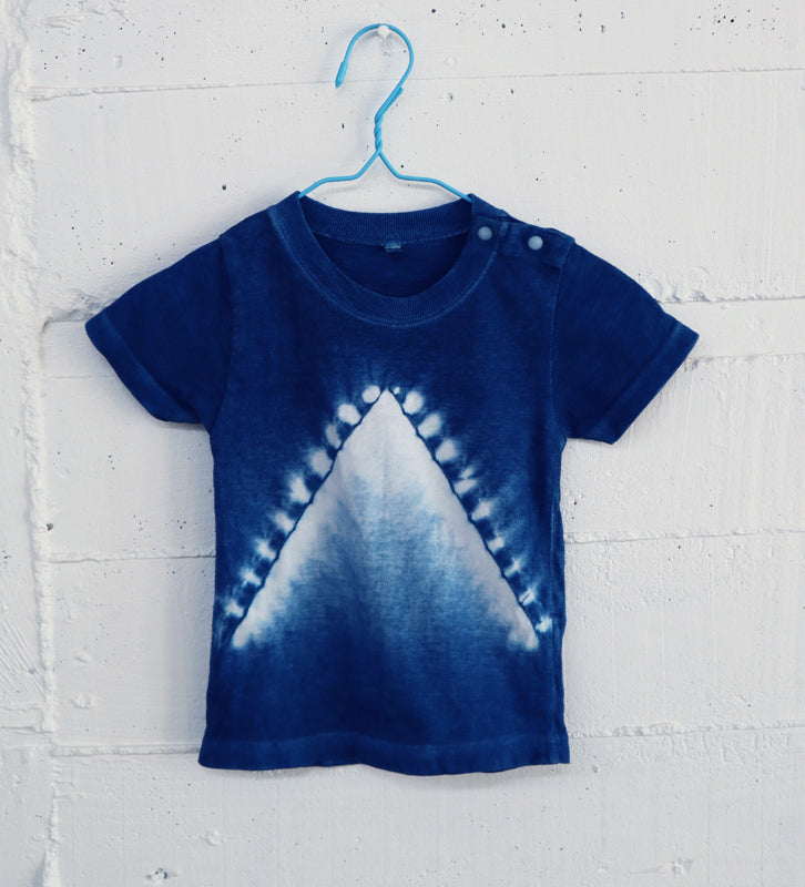 山絞り 藍染めtシャツ ベビー用 Aiaii