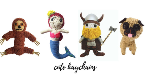 Unique handmade and fair trade keychains