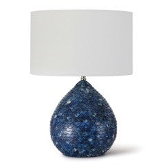 sea inspired blue lamp