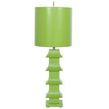 winter to spring colorful green lamp