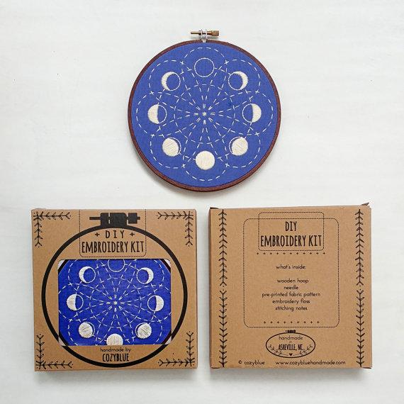 Moon Embroidery Kit