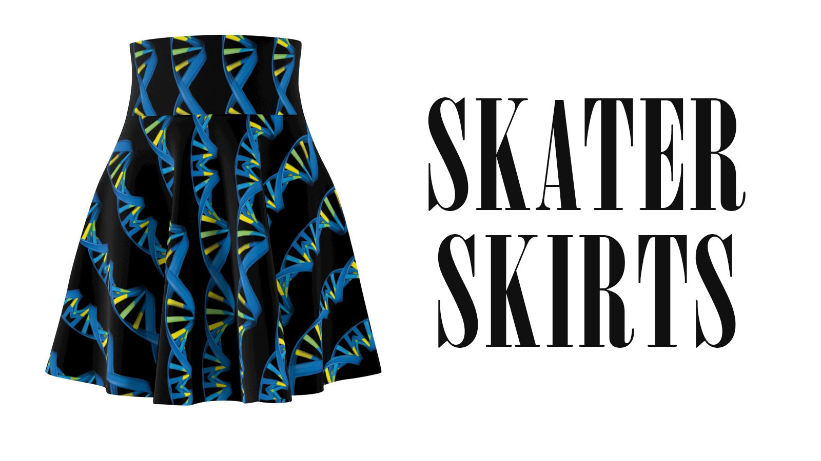 Science Skater Skirts FLared DNA