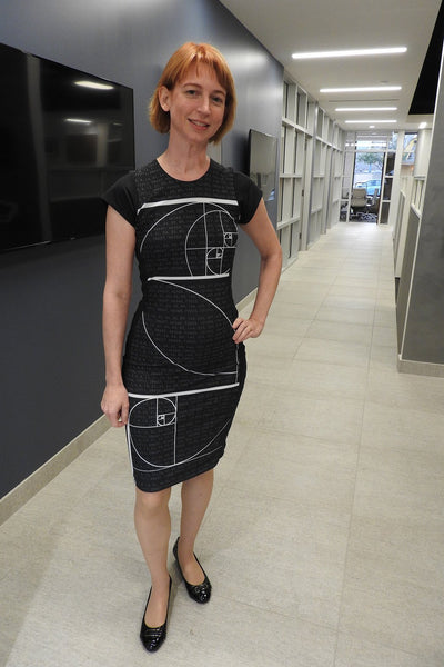 Emily Lakdawalla in Fibonacci Dress by Shenova