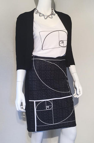 Fibonacci skirt math fashion stem skirt