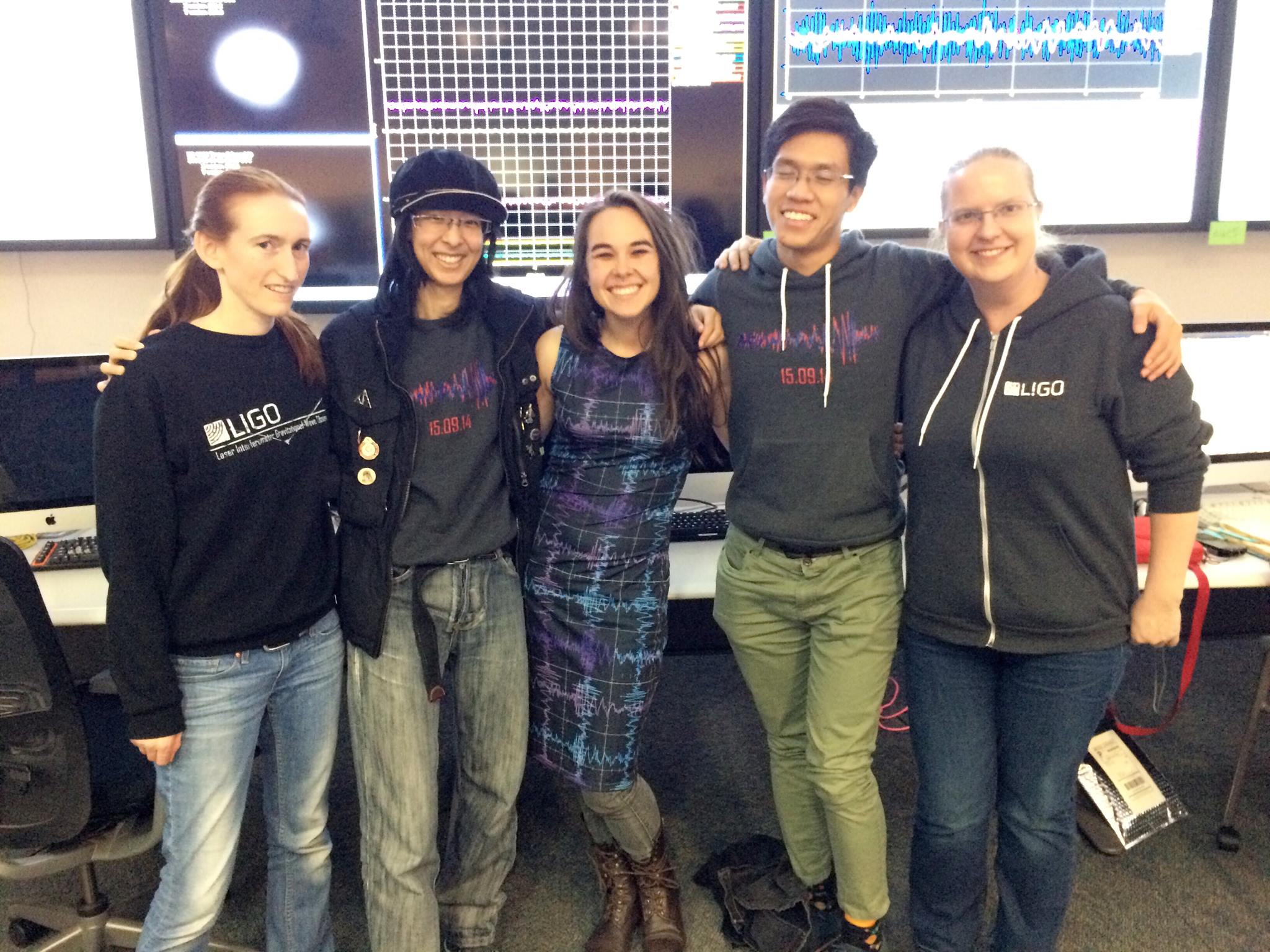 Gravitational Waves LIGO Team with Shenova Dress