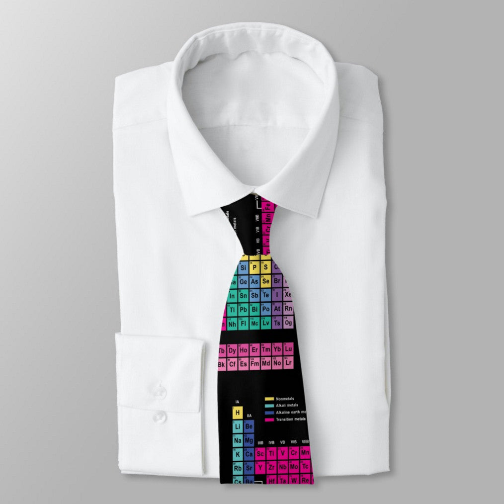 Periodic Table Science Tie