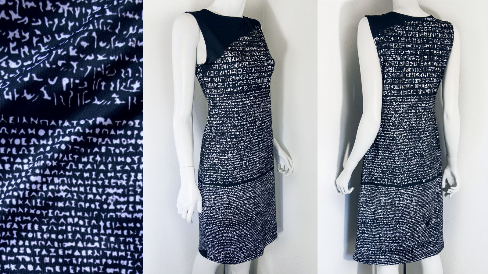 Rosetta Stone Archaeology Dress Front and Back