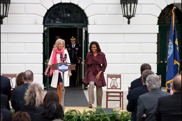 Michelle Obama and Dr Biden at Joining Forces event