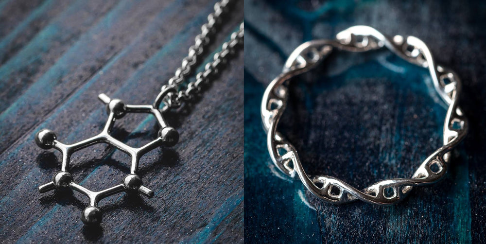 Somersault 1824 Science Jewelry necklace and ring