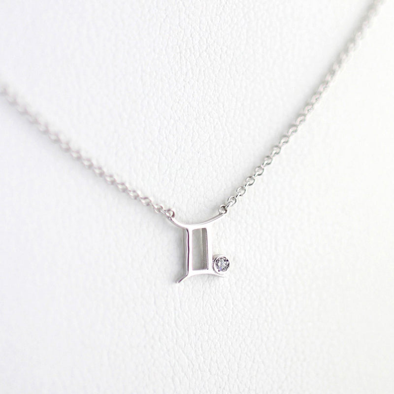 gemini diamond pendant