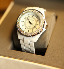Luxury Rue Paris Watch with Crystals