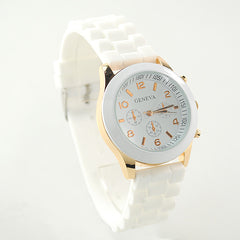 Geneva Ladies Silicone Wrist Watch
