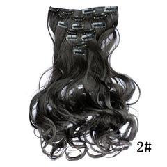 Wavy Curly Clip In Hair Extensions Full Head Set (7 Pieces)