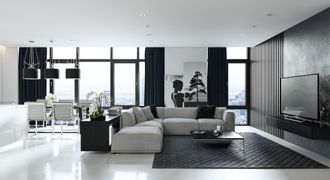 Designing your home with black and white