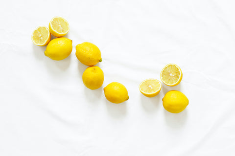 Lemons on a kitchen bench
