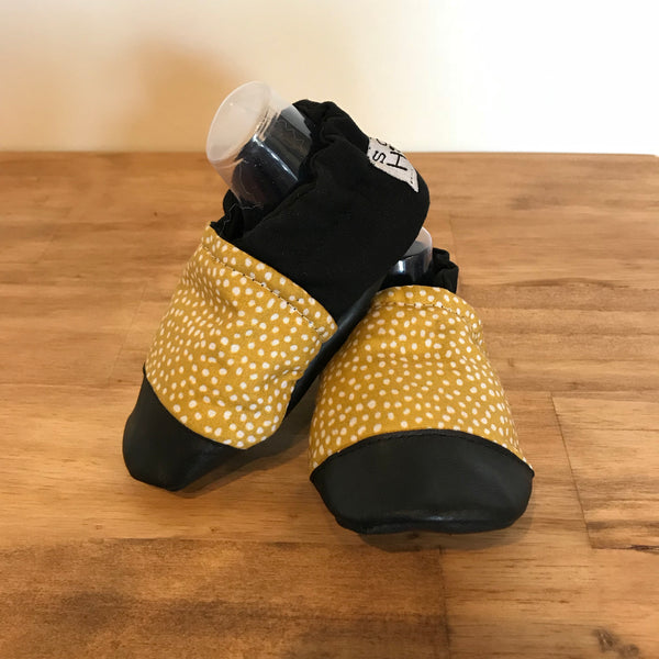 mustard baby shoes