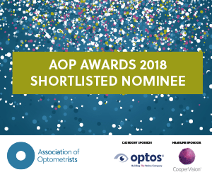 AOP Awards 2018 vote for Sinead McGurk Opticians