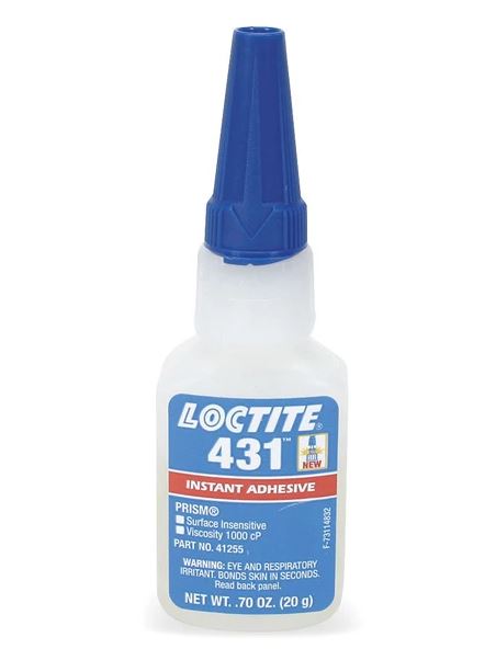 Loctite 431 Colorless and Transparent All-Purpose Instant Adhesive