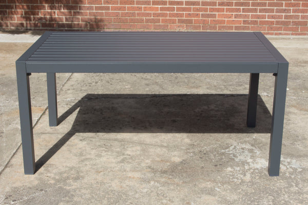 powder coated outdoor dining table