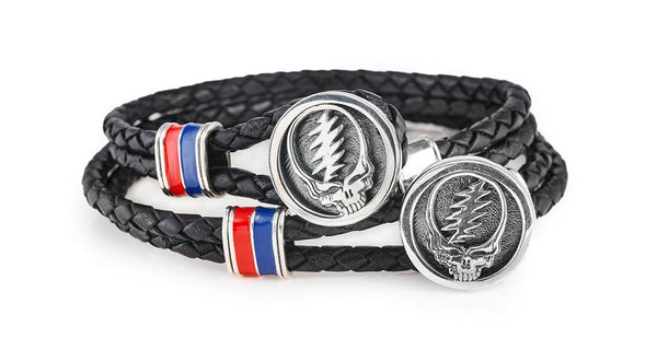  CGNY, Grateful Dead SYF Sterling Silver and Leather Bracelet, New York, 2020