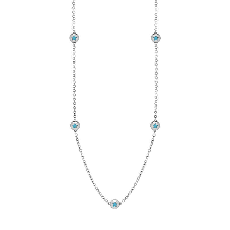 最旬トレンドパンツ petit turquoise付き silver chain necklace