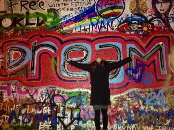 Dare to Dream (at the John Lennon wall in Prague)
