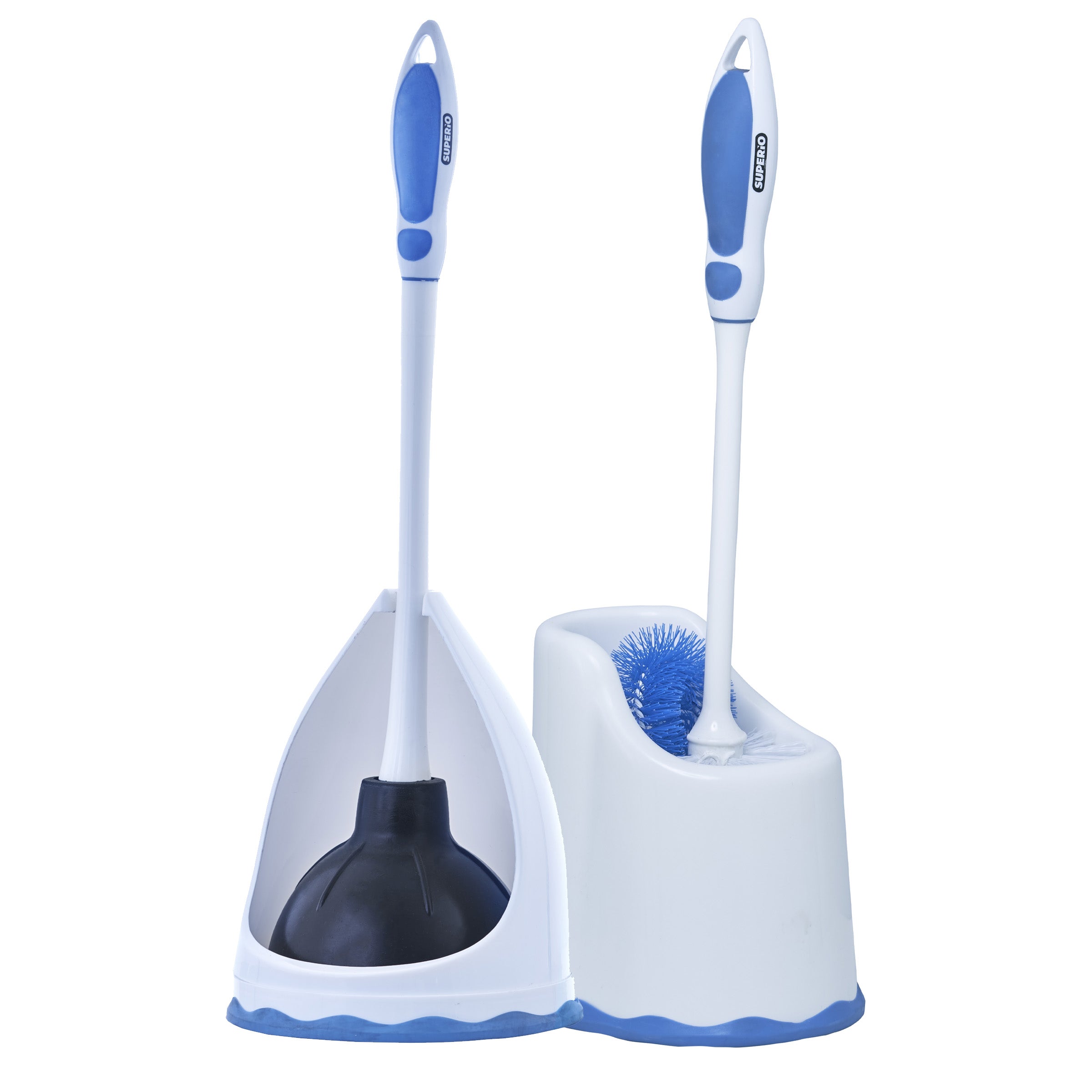 bathroom brush and plunger set