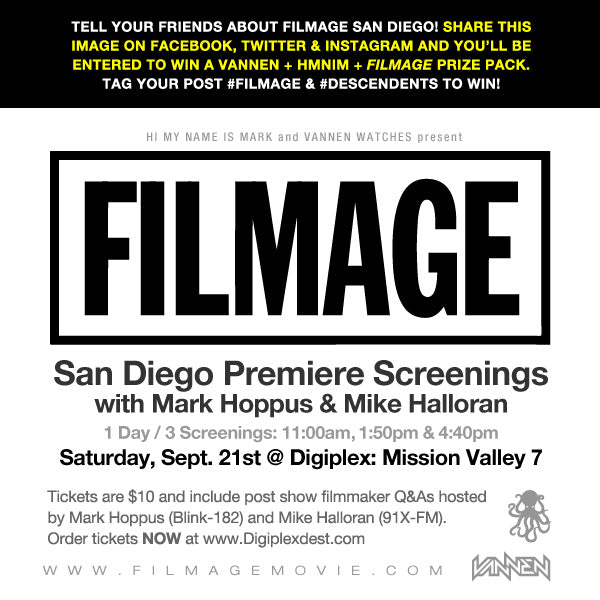 San Diego screening of Filmage, presented by Vannen Watches and Hi My Name Is Mark, hosted by Mark Hoppus.