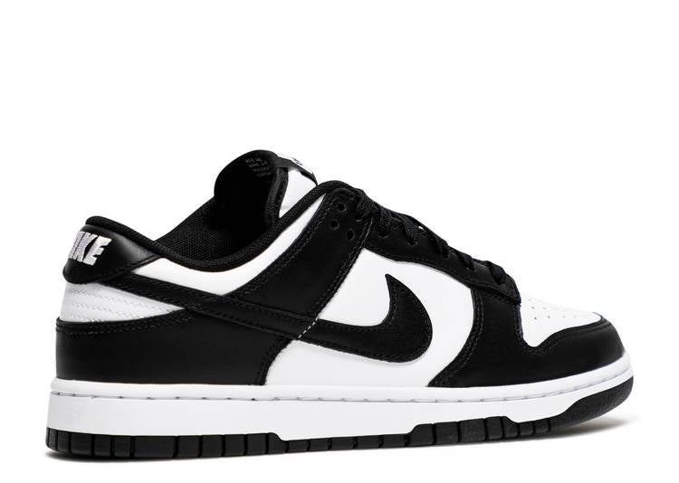 nike dunk low black white herren