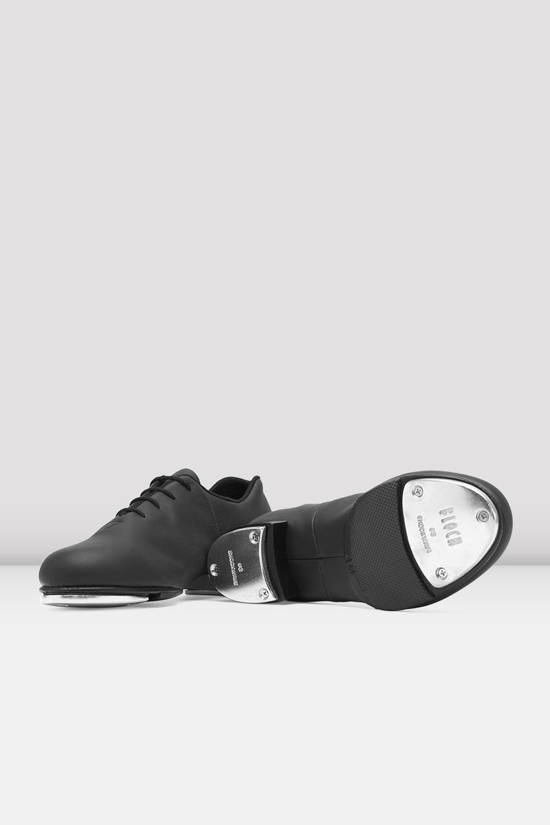 mens black and white tap shoes