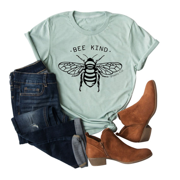 Be Kind Shirt | Bee Shirt | Honey Bee | Save the Bees | Women's Christian Graphic Tee | Be Nice Faith T-shirt | Jesus Shirt | Mom Tee Gift