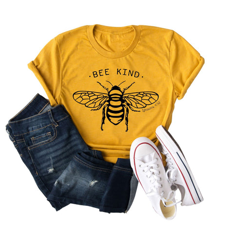 Be Kind Shirt | Bee Shirt | Honey Bee | Save the Bees | Women's Christian Graphic Tee | Be Nice Faith T-shirt | Jesus Shirt | Mom Tee Gift