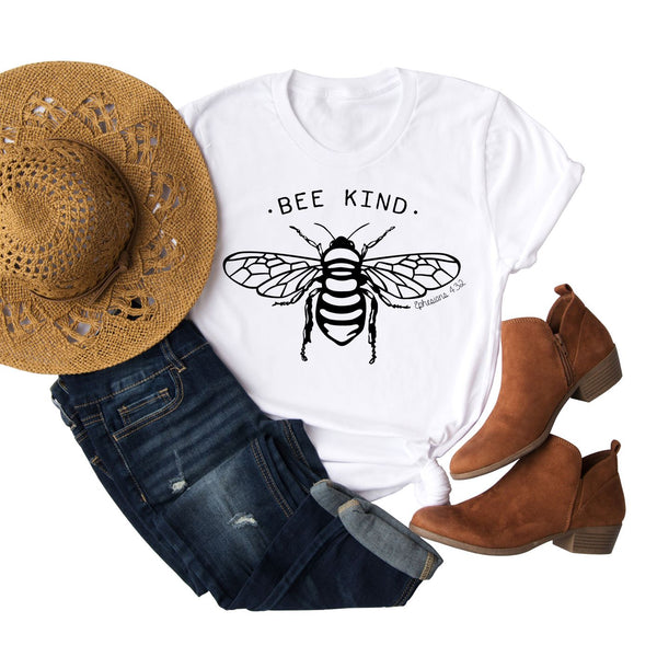 Be Kind Shirt | Bee Shirt | Honey Bee | Save the Bees | Women's Christian Graphic Tee | Be Nice Faith T-shirt | Jesus Shirt | Mom Tee Gift