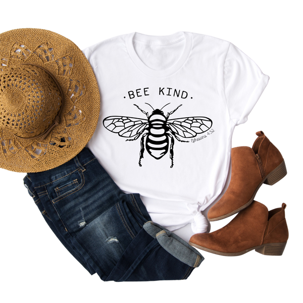 Be Kind Shirt | Bee Shirt | Honey Bee | Save the Bees | Women's Christian Graphic Tee | Be Nice Faith T-shirt | Jesus Shirt | Mom Tee Gift