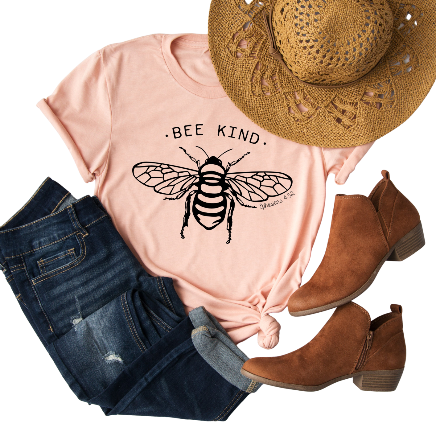 Be Kind Shirt | Bee Shirt | Honey Bee | Save the Bees | Women's Christian Graphic Tee | Be Nice Faith T-shirt | Jesus Shirt | Mom Tee Gift