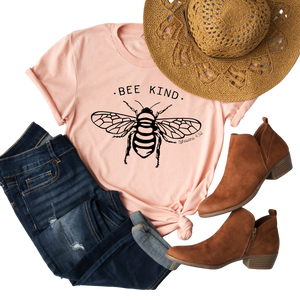 Be Kind Shirt | Bee Shirt | Honey Bee | Save the Bees | Women's Christian Graphic Tee | Be Nice Faith T-shirt | Jesus Shirt | Mom Tee Gift