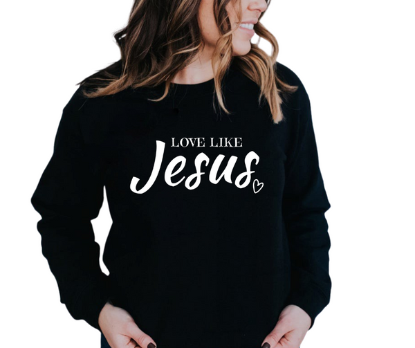 Like Jesus Women's Fleece Sweatshirt | Christian Shirt | Faith T Shirt | Jesus Shirt | Wife Mother's Gift