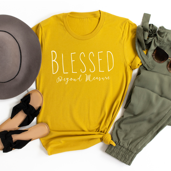 Blessed Women's Christian Graphic Tee | Faith T-shirt | Jesus Shirt | Mom Tee Gift