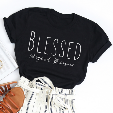 Blessed Women's Christian Graphic Tee | Faith T-shirt | Jesus Shirt | Mom Tee Gift