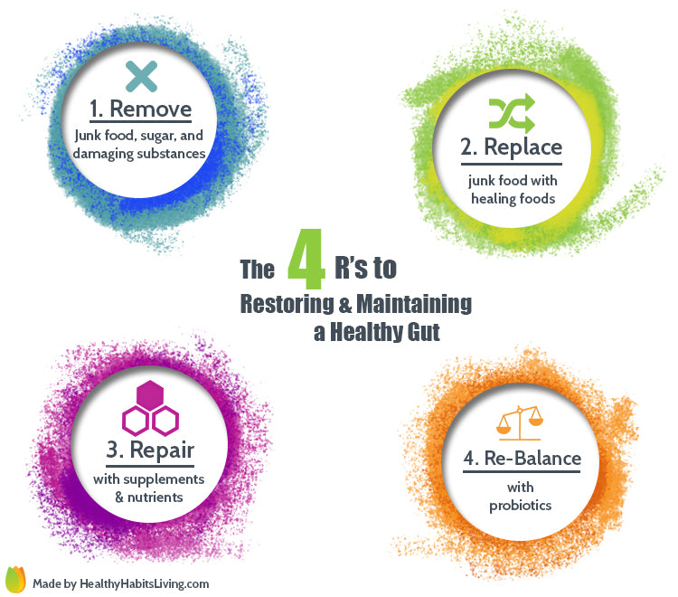 4 R's to repairing and maintaining a healthy gut