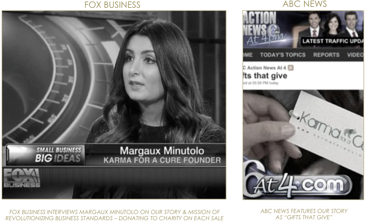 KARMA for a cure Margaux Minutolo FOX Business & ABC News