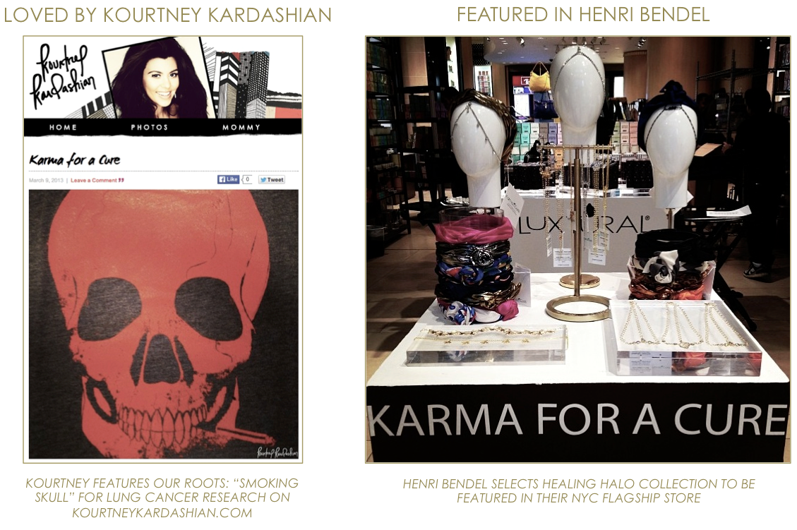 KARMA for a cure Kourtney Kardashian & Henri Bendel