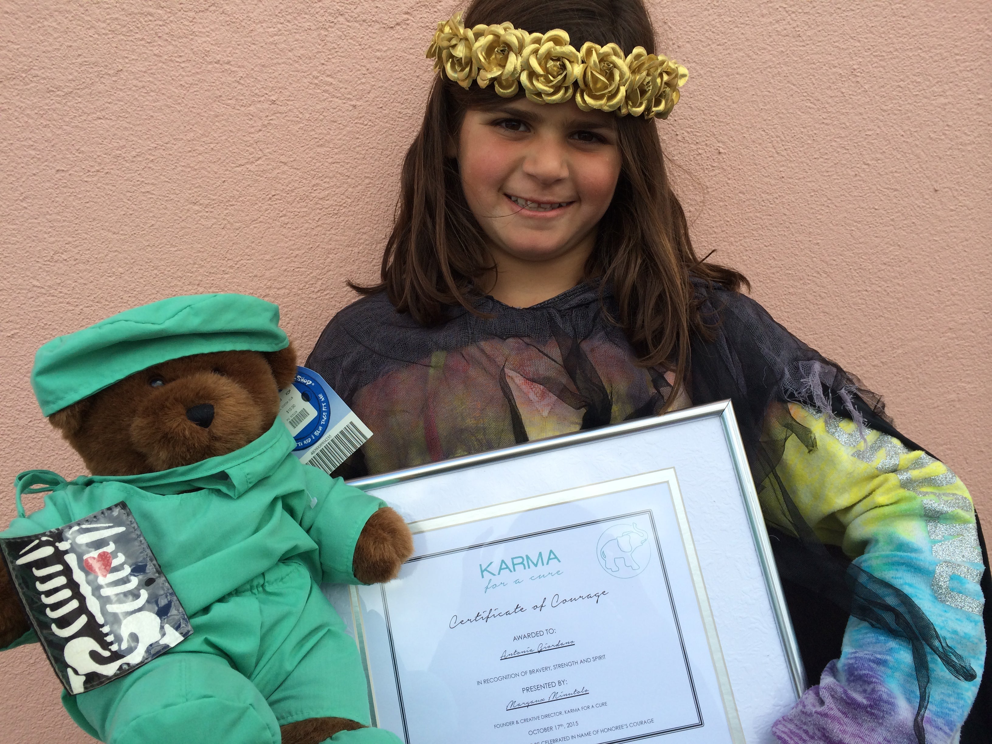 Antonia Certificate of Courage