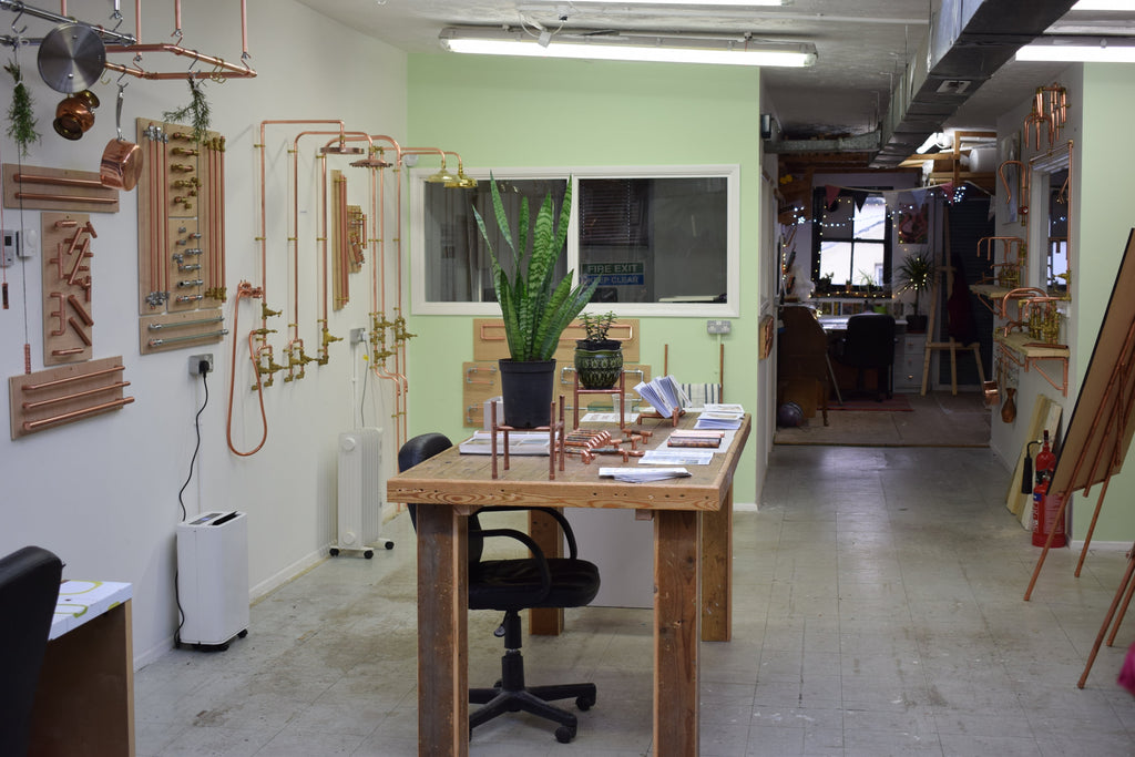 workshop, proper copper design show room