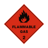 Flammable gas label