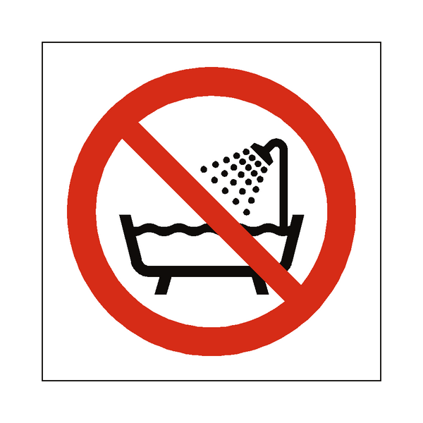 Do Not Use Device Near Water Symbol Label Safety Uk Safety